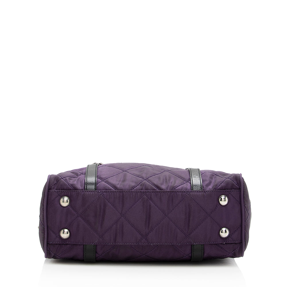 Prada Quilted Tessuto Shoulder Bag (SHF-18583)