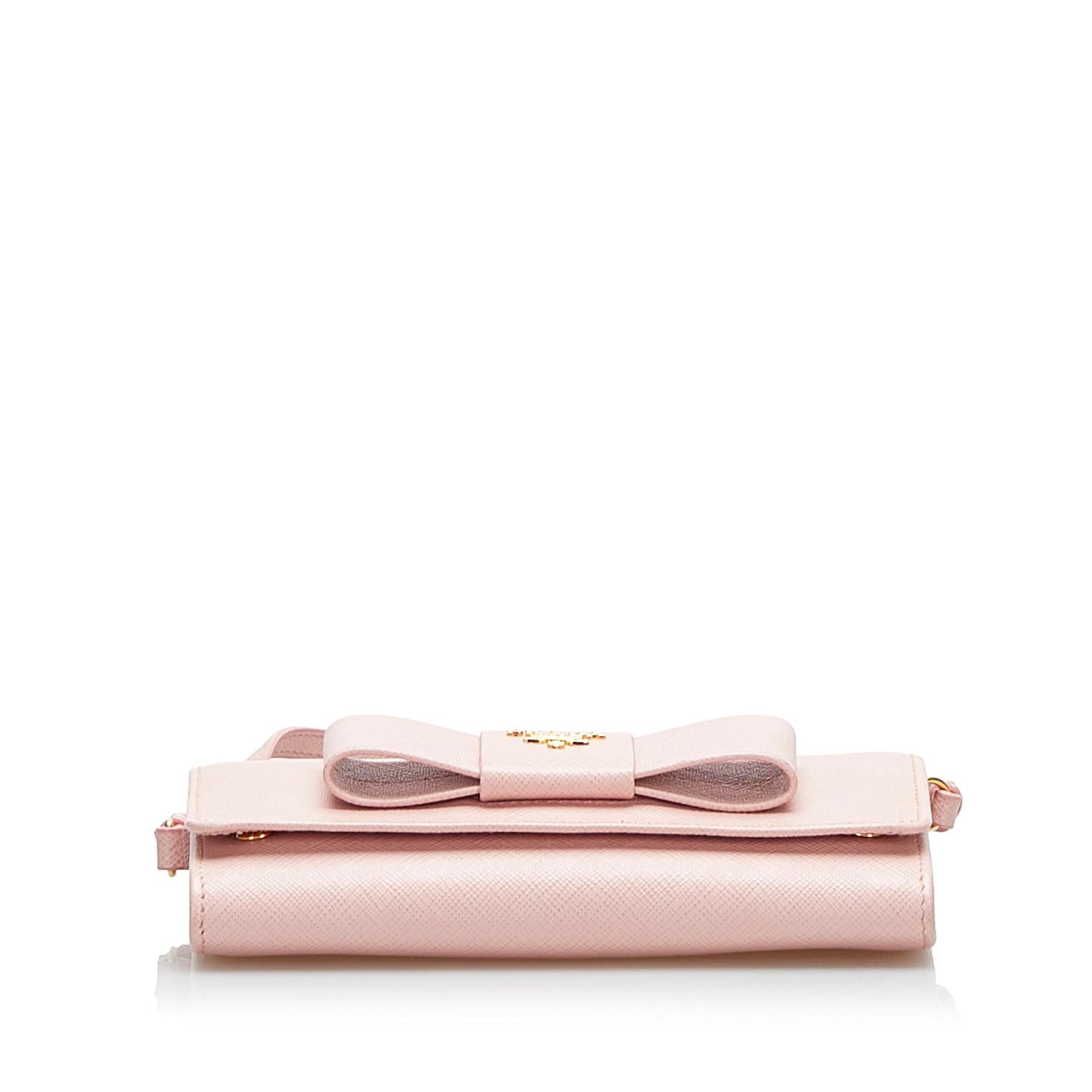 Prada Saffiano Lux Bow Wallet On Strap (SHG-EOnqfP)