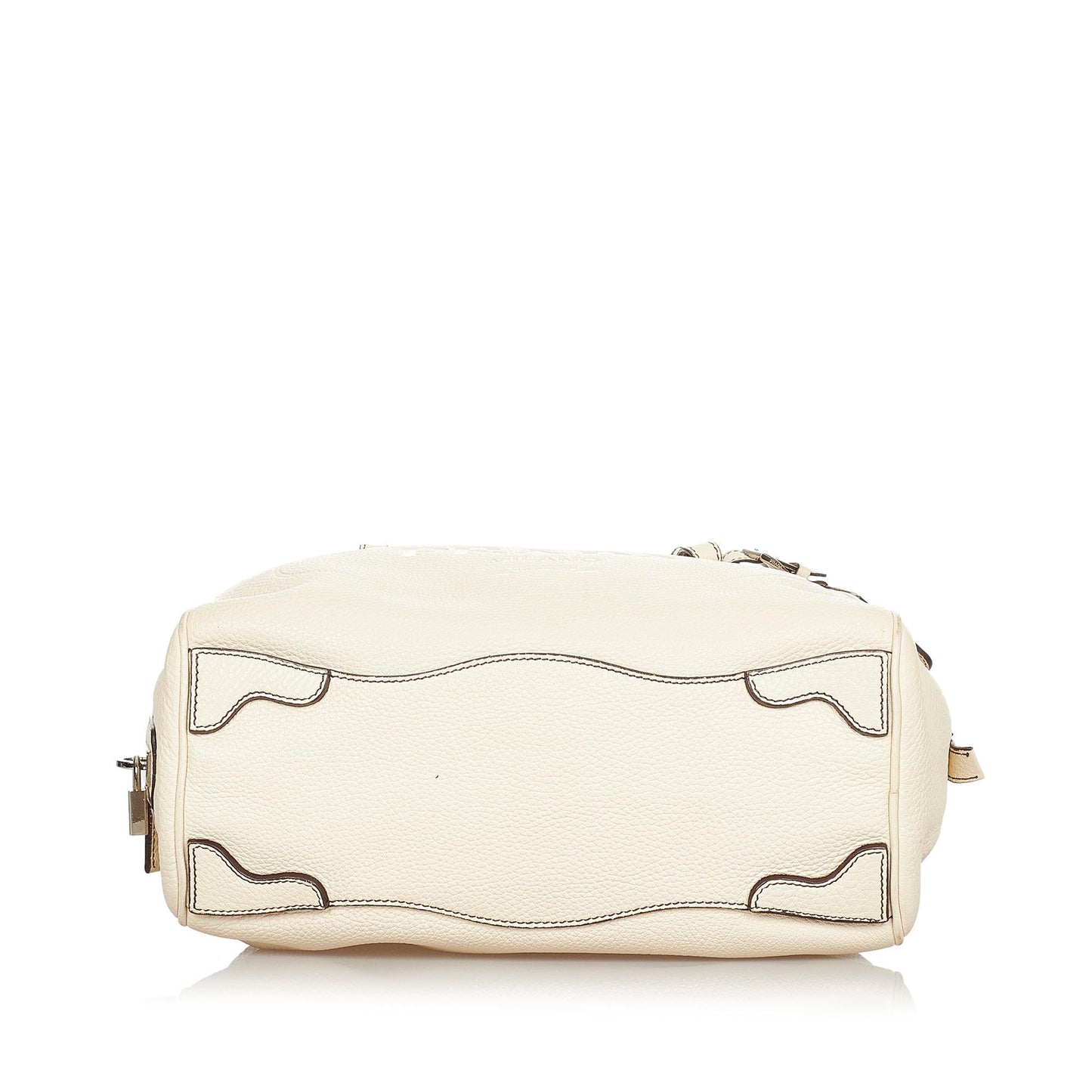 Prada Vitello Daino Logo Handbag (SHG-24212)