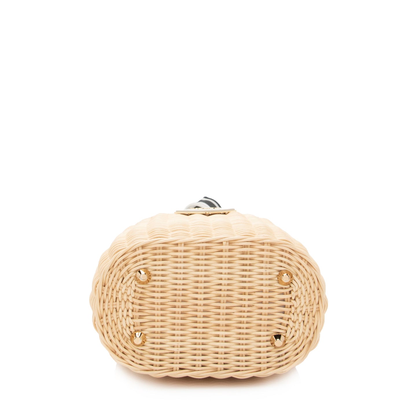Prada Wicker Canapa Bucket Bag (SHF-22390)