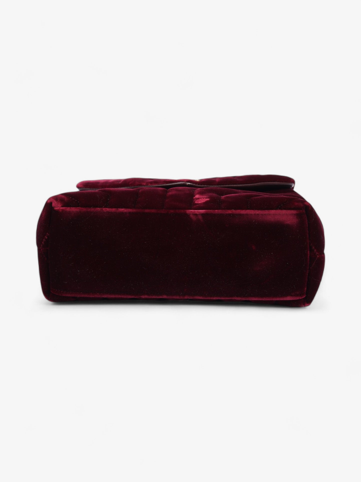 Saint Laurent Lou Lou Burgundy Velvet Small