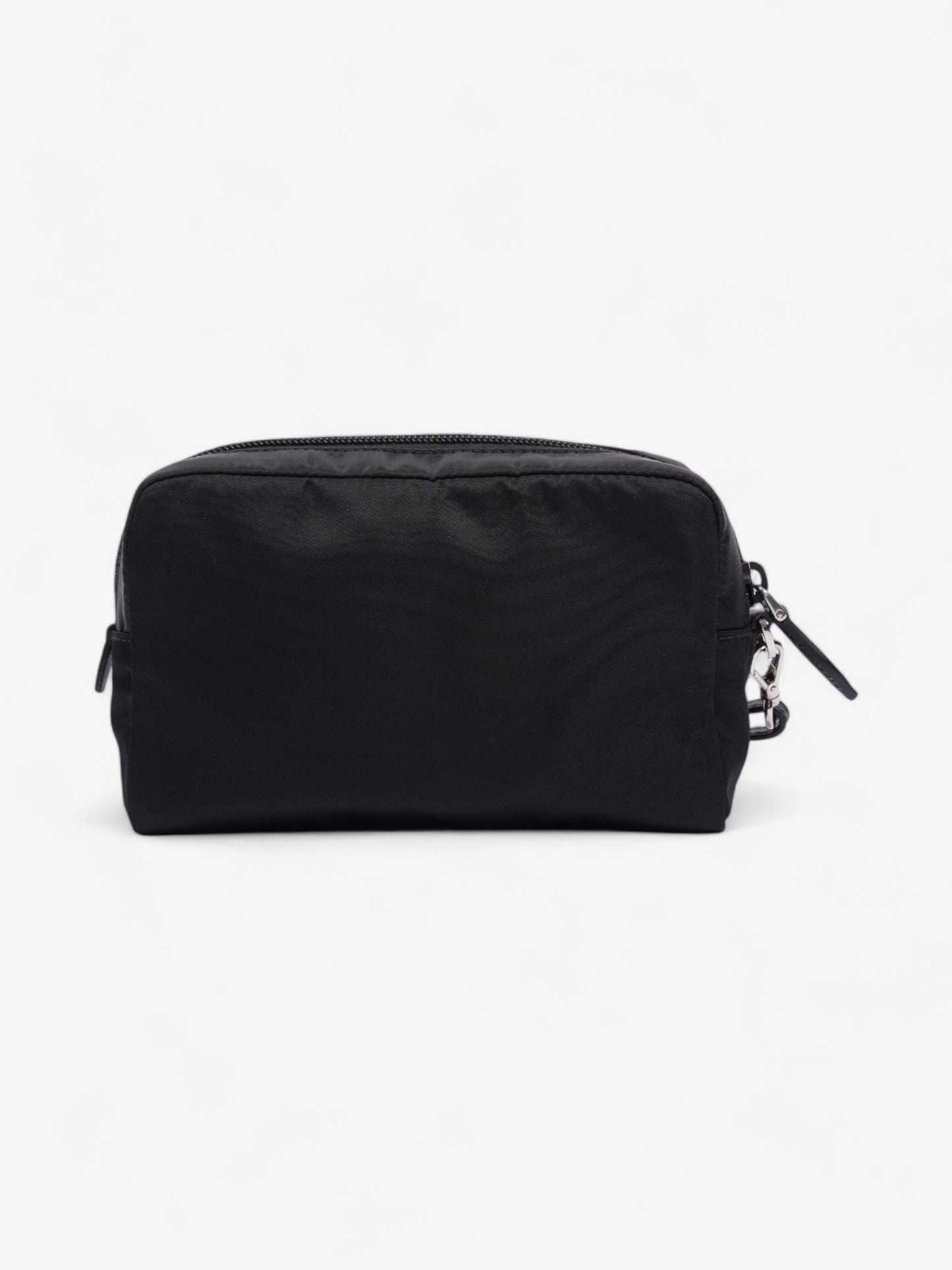 Prada Pouch Wristlet Black Re Nylon