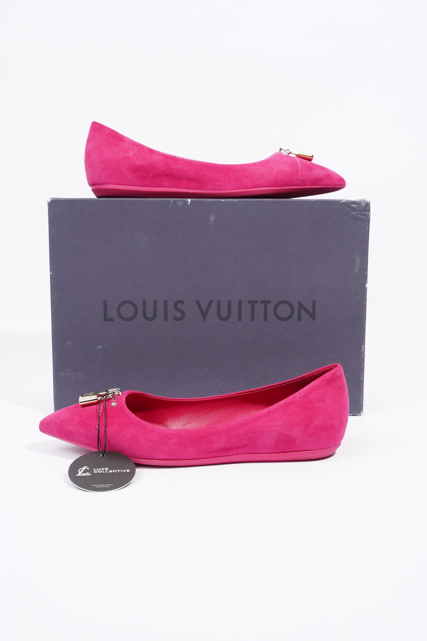 Louis Vuitton Ballet Flat Pink Velvet EU 35.5 UK 2.5