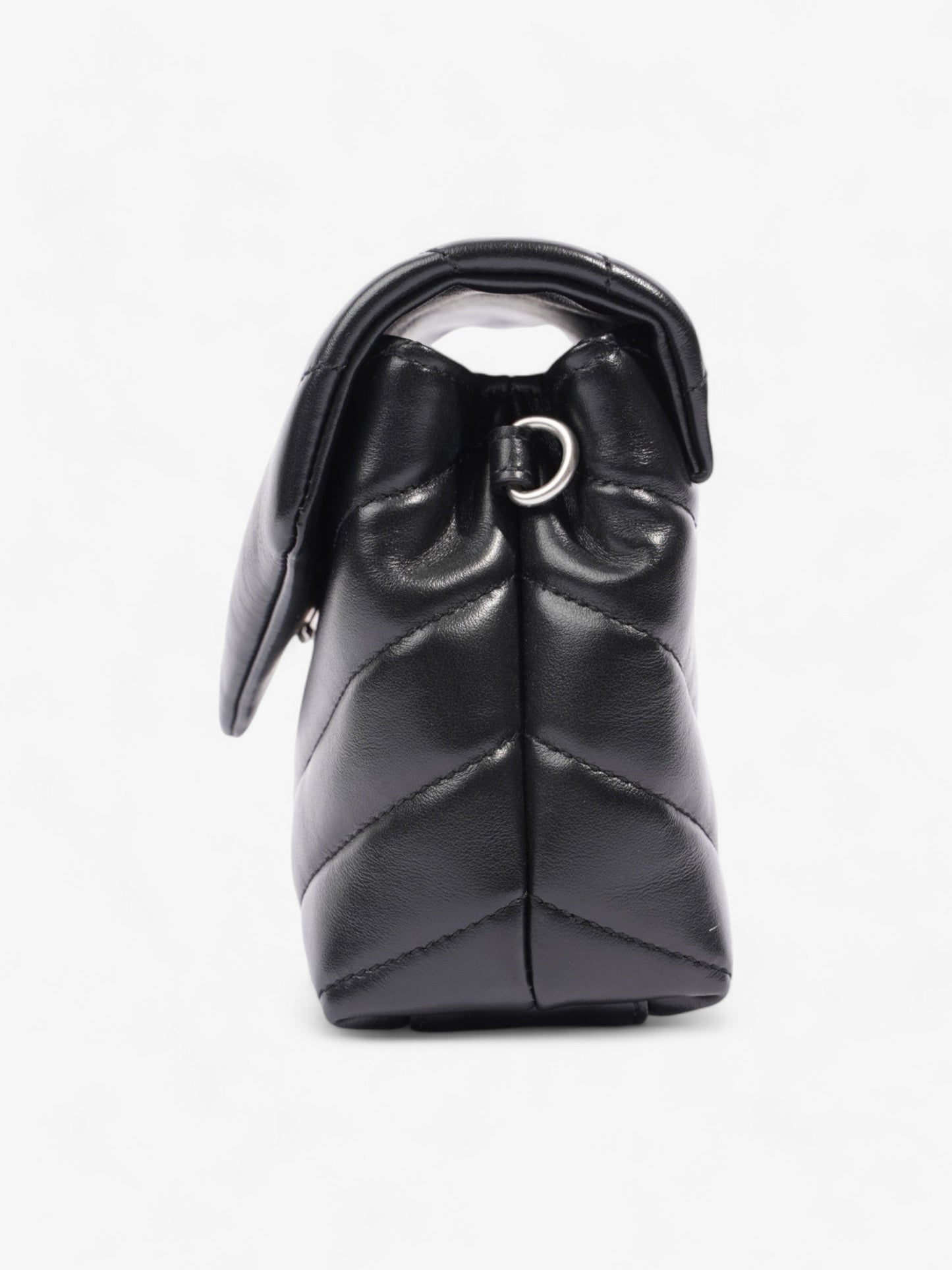 Saint Laurent Lou Lou Black Matelasse Leather Toy