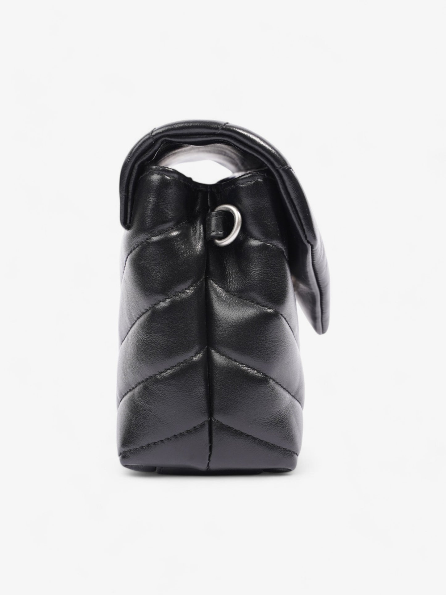 Saint Laurent Lou Lou Black Matelasse Leather Toy