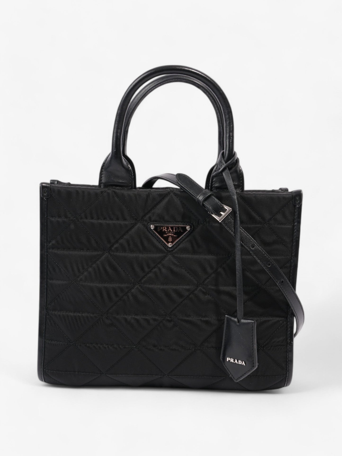 Prada Symbole Black Fabric Medium