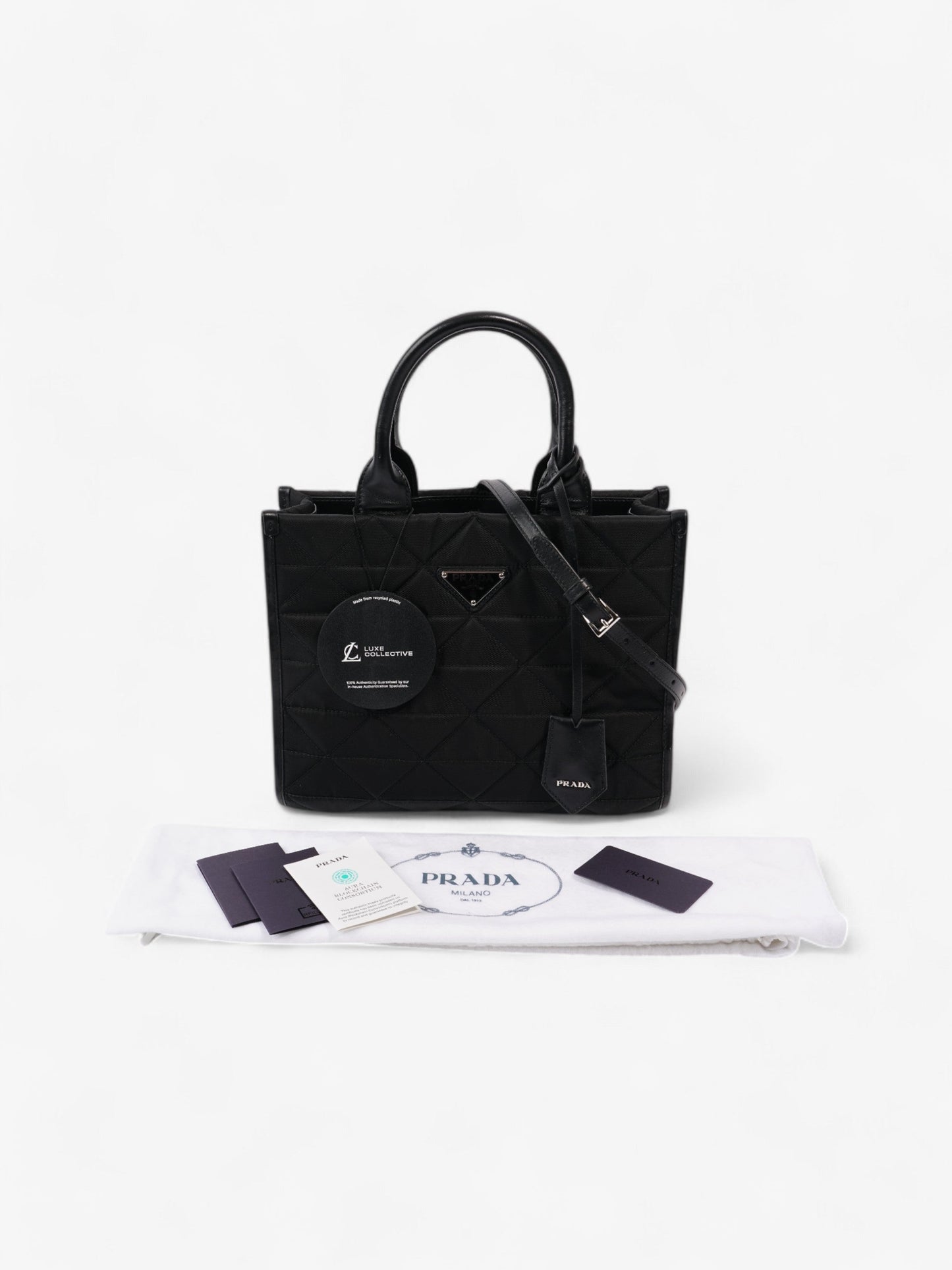 Prada Symbole Black Fabric Medium