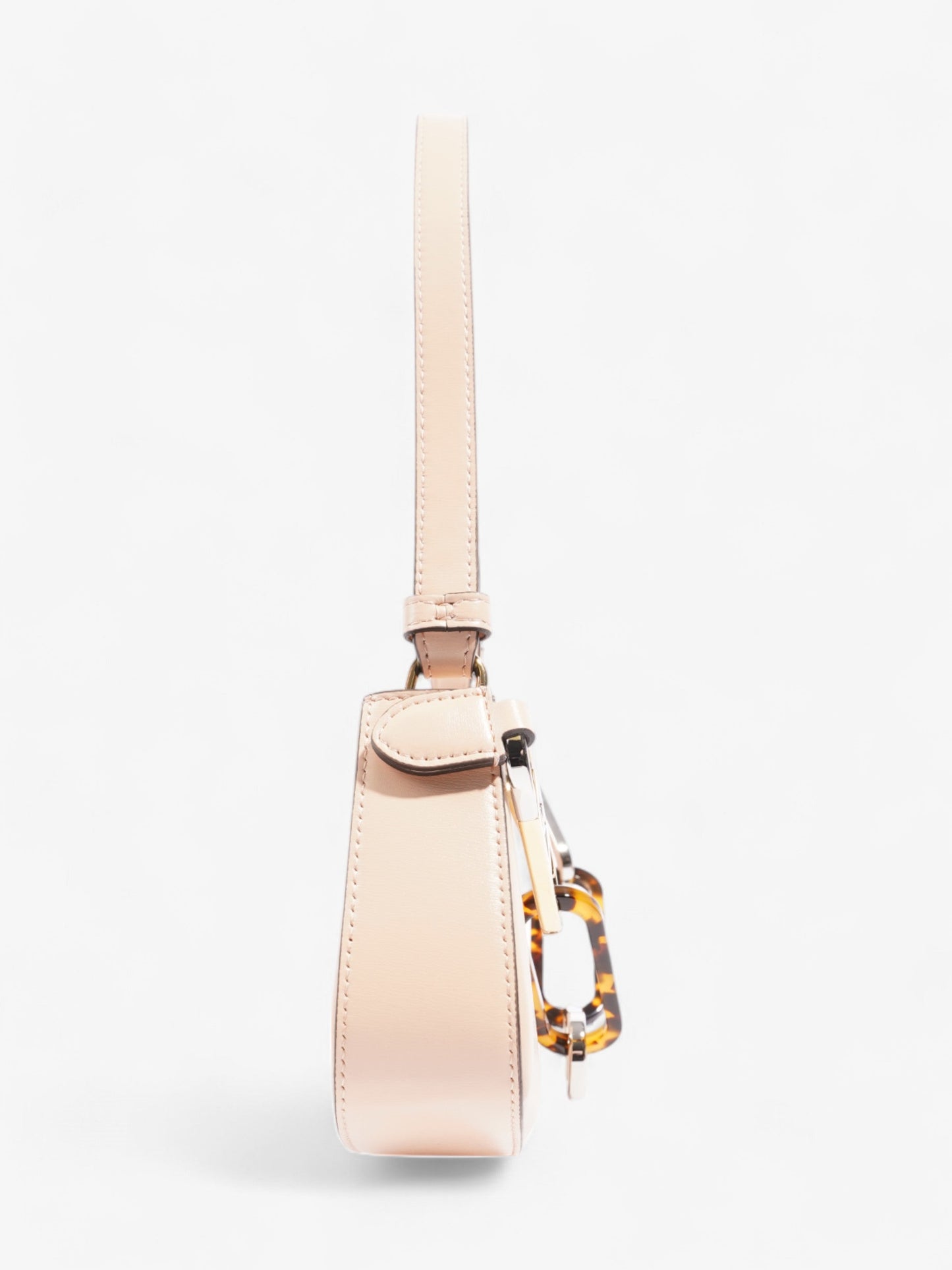 Fendi O Lock Swing Light Rose / Tortoise / Silver Calfskin Leather