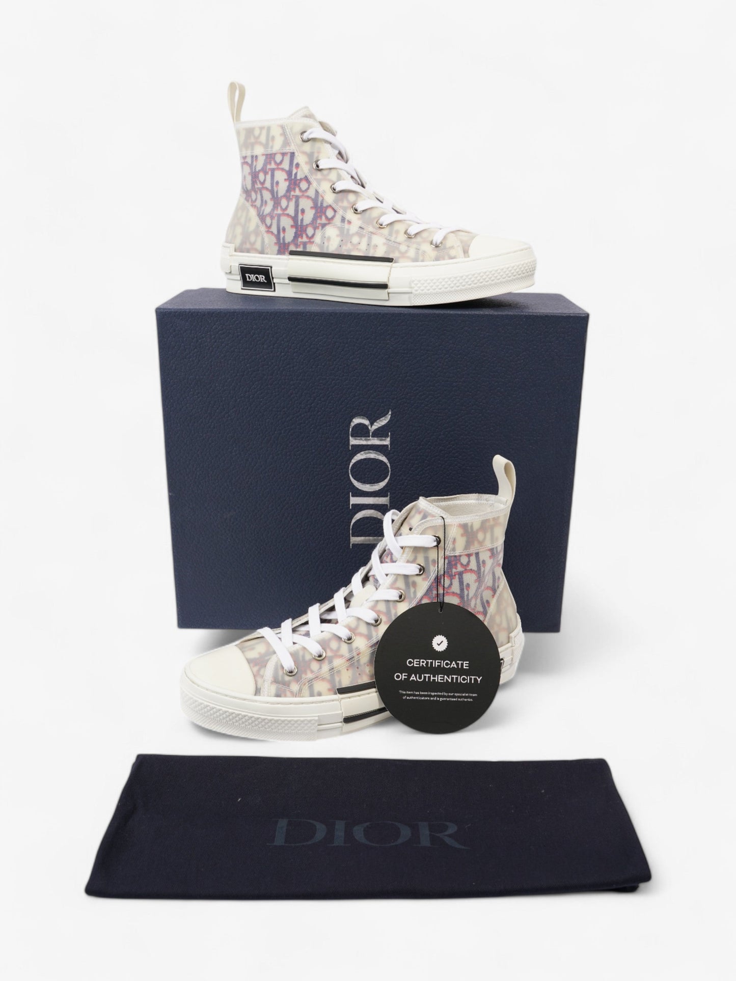 Christian Dior B23 High-tops White / Blue / Red Mesh EU 41.5 UK 8.5
