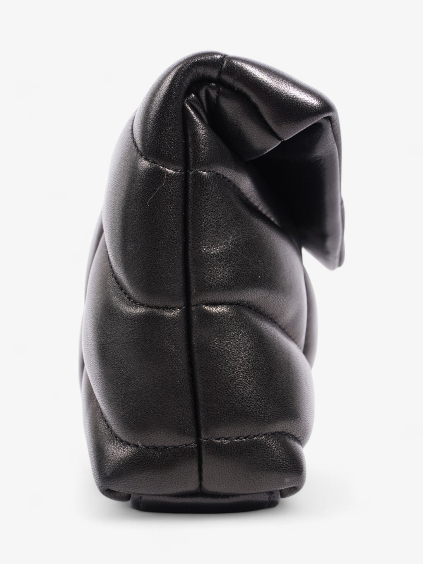Saint Laurent Puffy Pouch Black Calfskin Leather