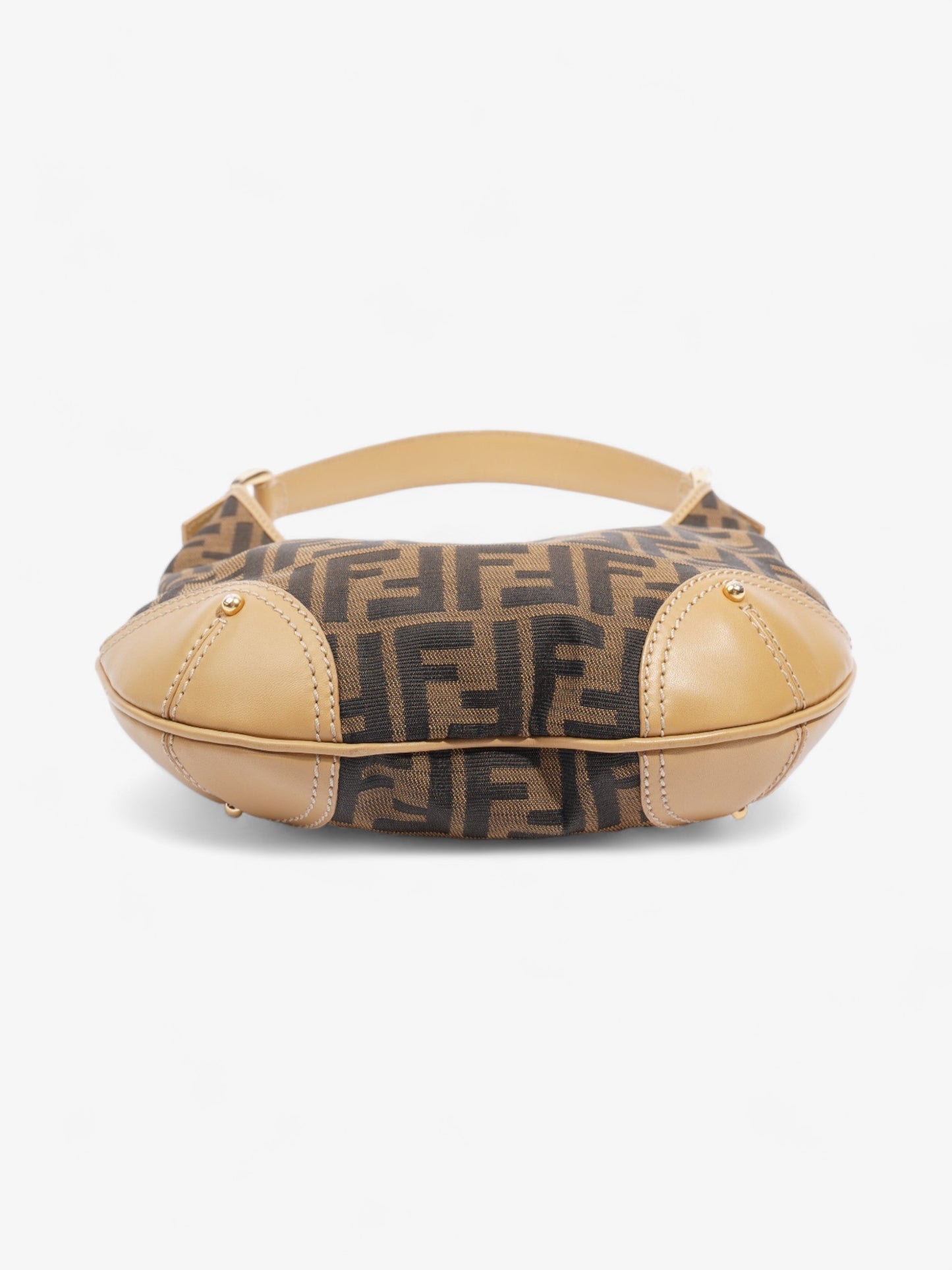 Fendi Zucca Tobacco Hobo Brown Canvas