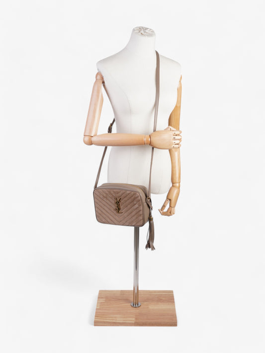 Saint Laurent Lou Camera Bag Taupe Suede