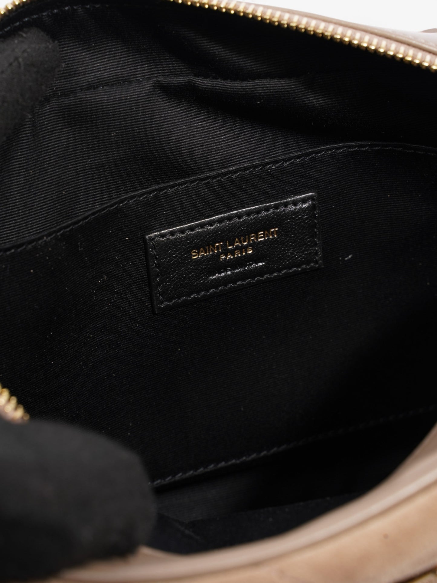 Saint Laurent Lou Camera Bag Taupe Suede