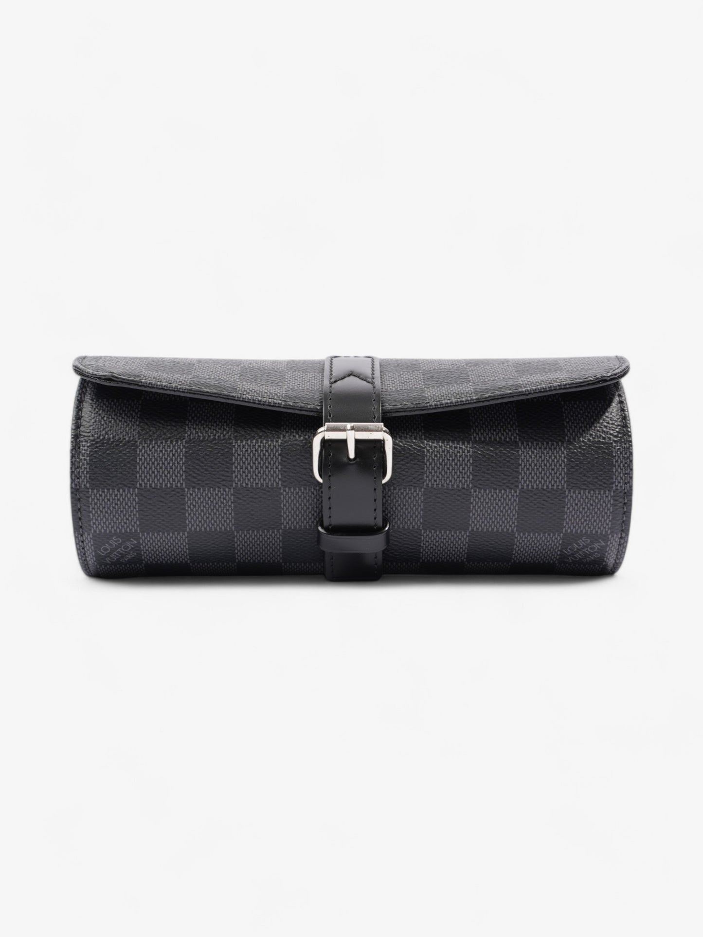 Louis Vuitton 3 Watch Travel Case Damier Graphite Coated Canvas