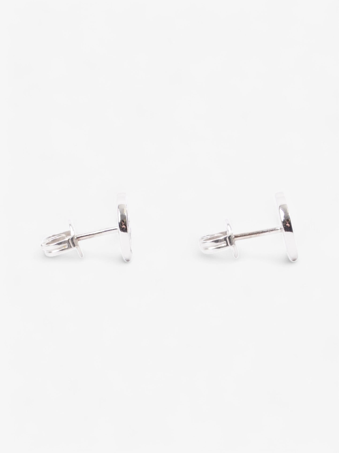 Gucci GG Marmont Stud Earrings White White Gold