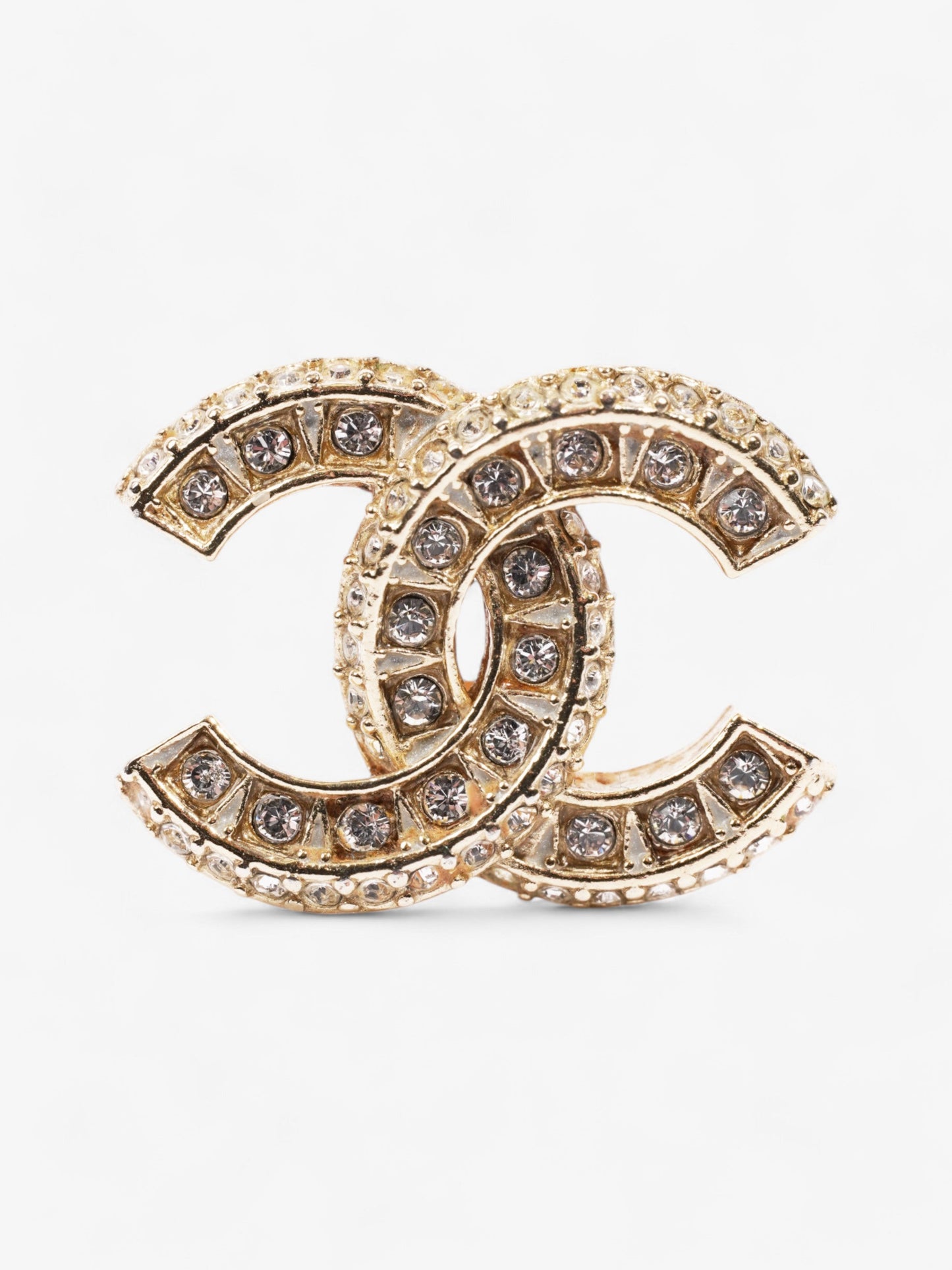 Chanel CC Earrings Gold Base Metal