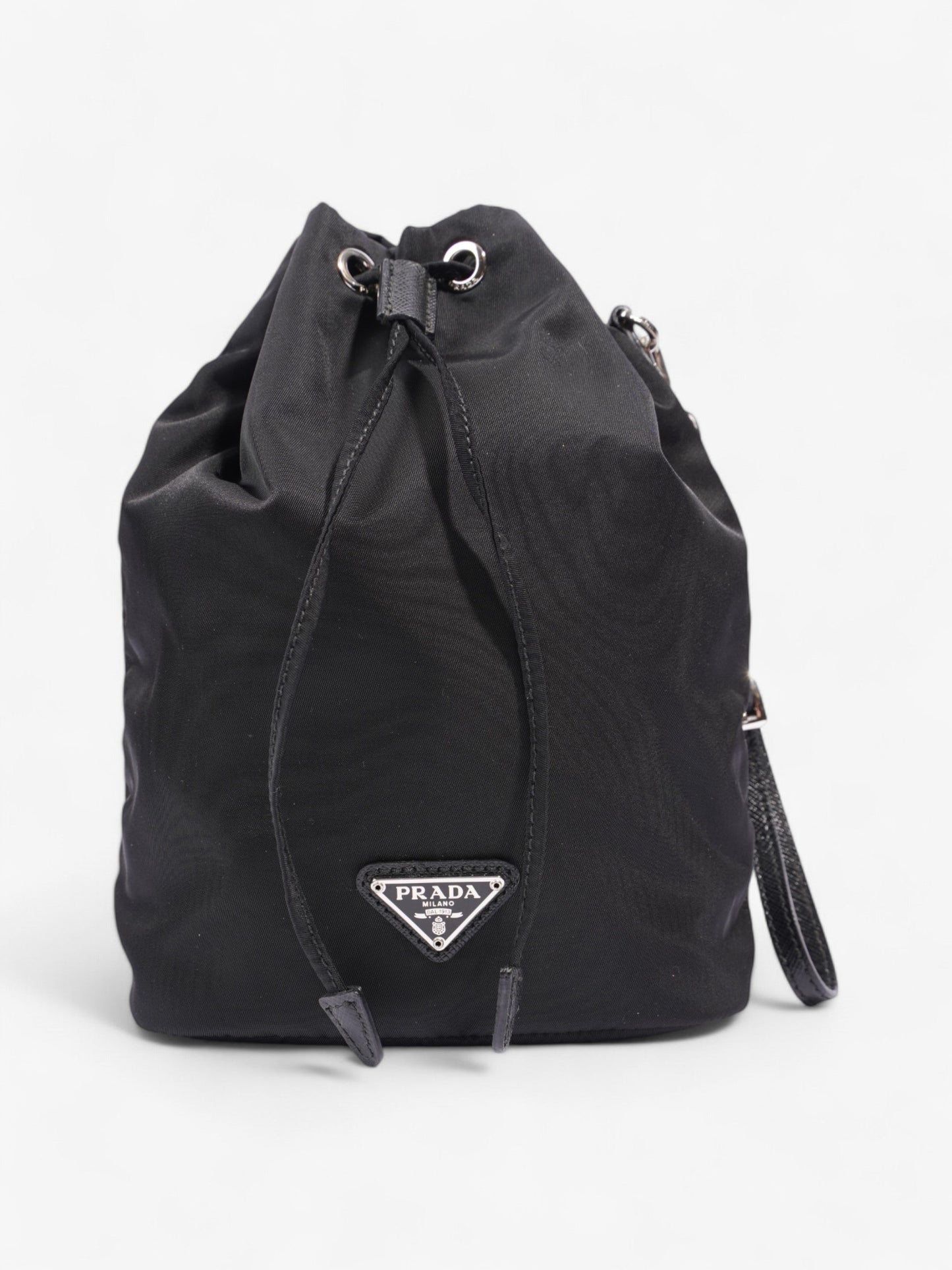 Prada Drawstring Pouch Black Nylon