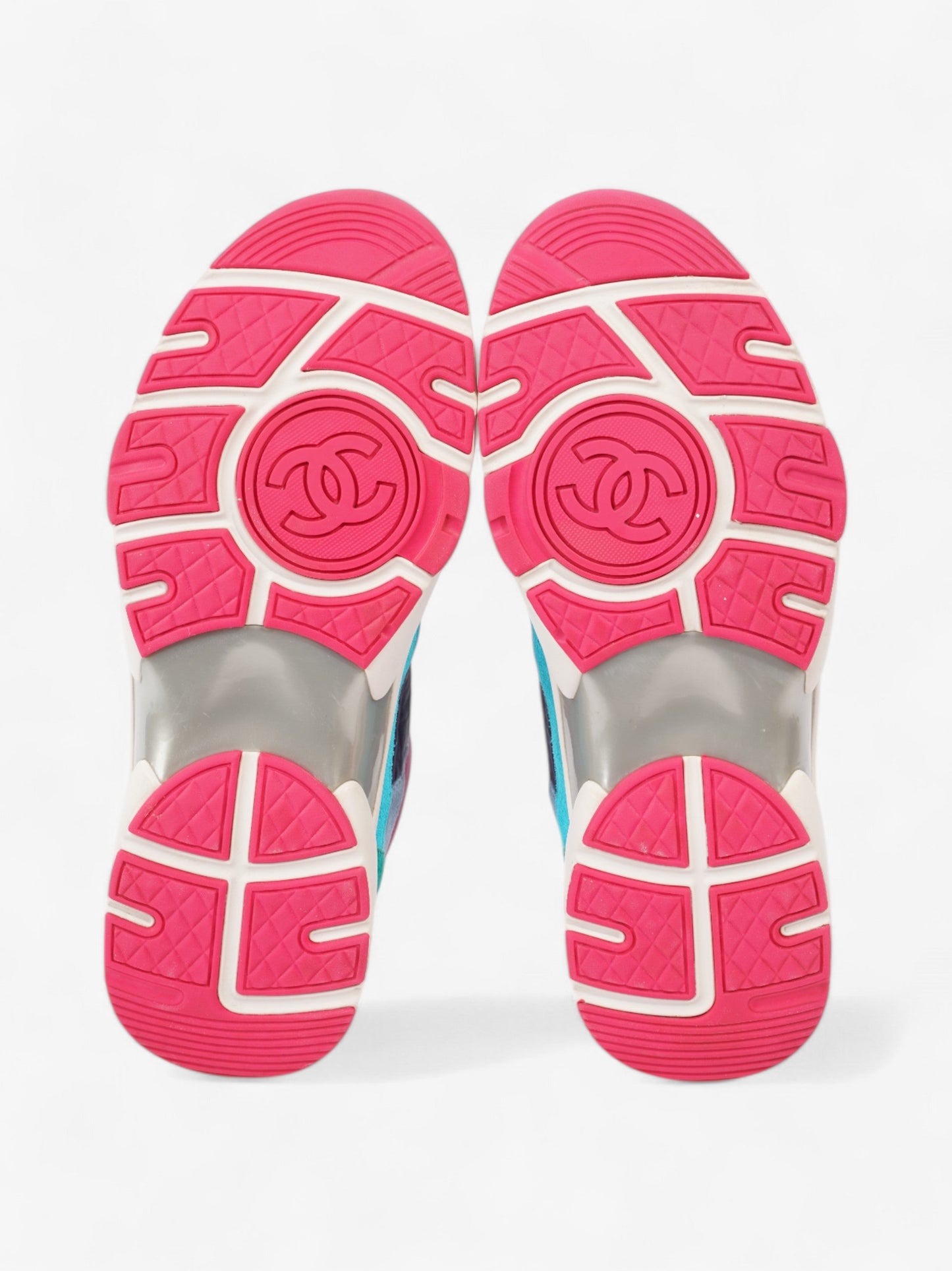 Chanel CC Logo Sneakers Multicolour Suede EU 39 UK 6