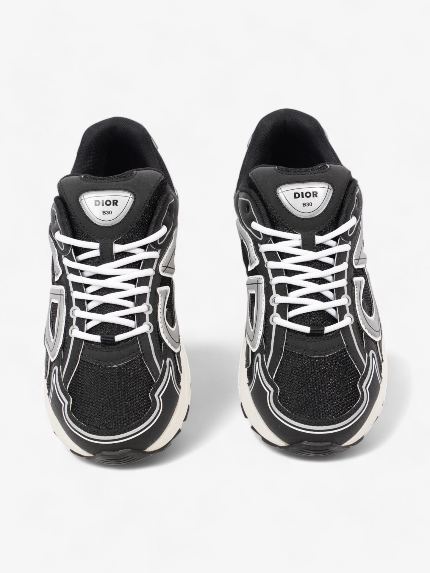 Christian Dior B30 Sneakers Black / Grey / White Mesh EU 42 UK 8