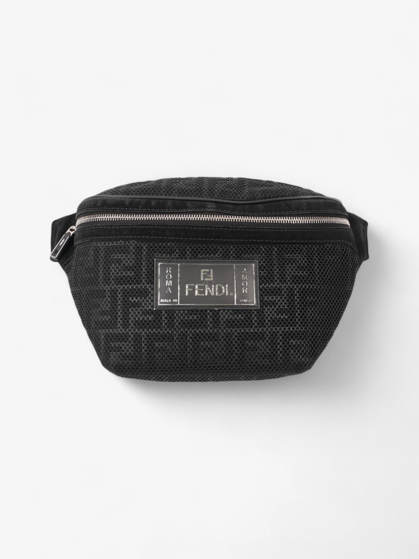 Fendi Roma Belt Bag Black Mesh