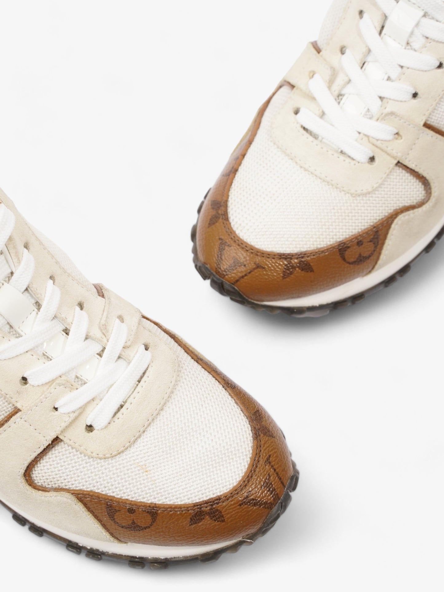 Louis Vuitton Run Away Sneakers White / Monogram Mesh EU 37 UK 4