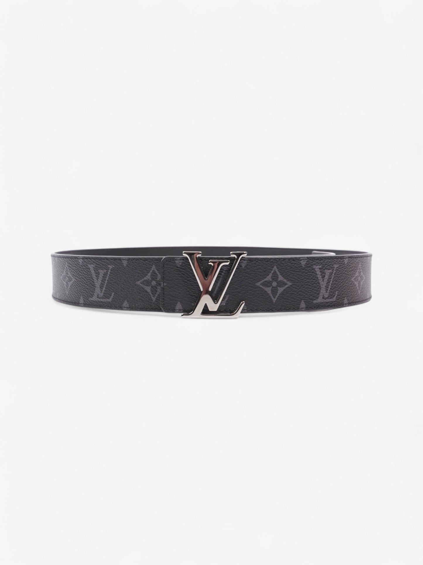 Louis Vuitton LV Initials Reversible Belt Monogram Eclipse / Black Leather 85cm / 34"