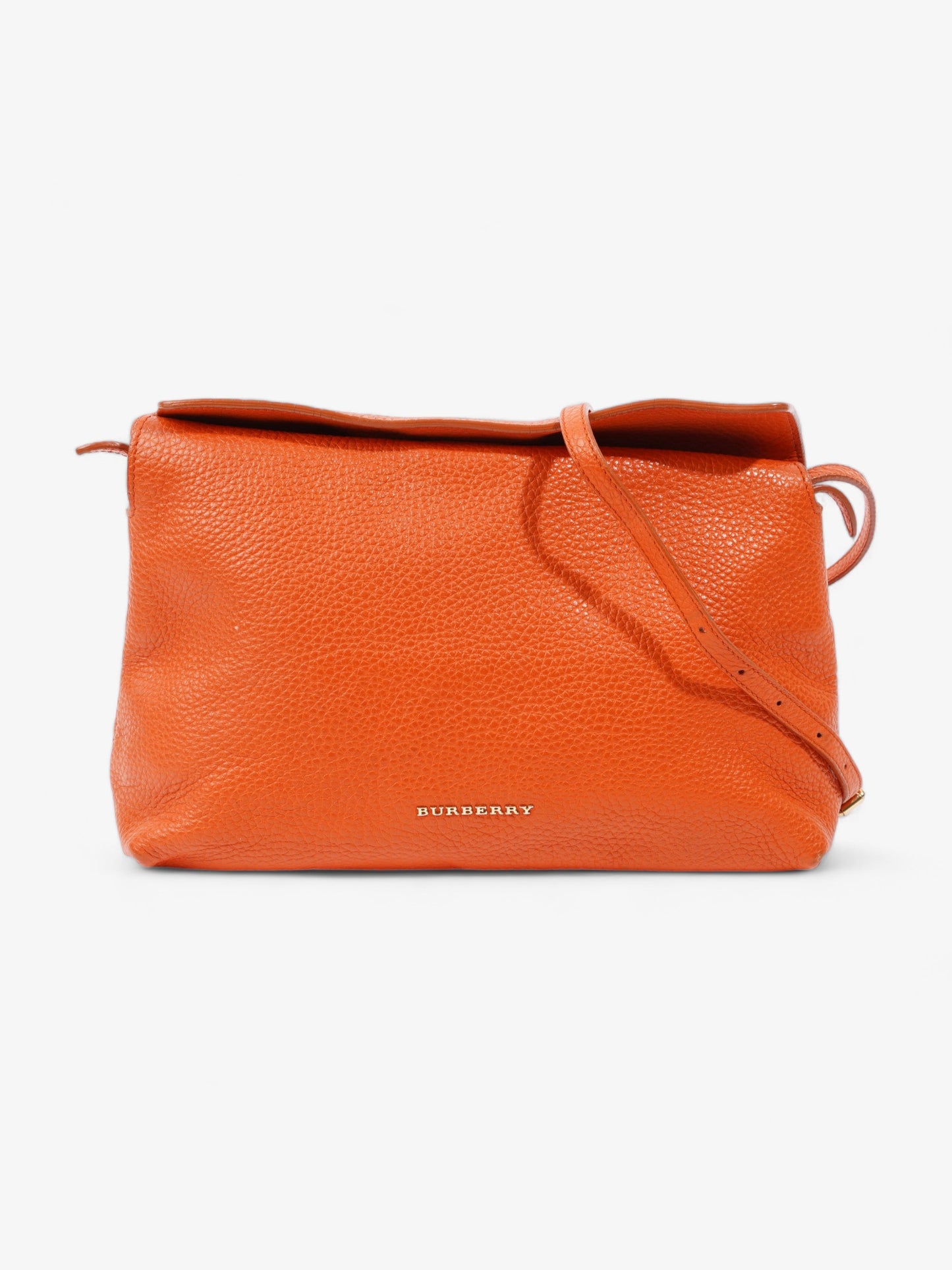 Burberry Clutch Orange Leather
