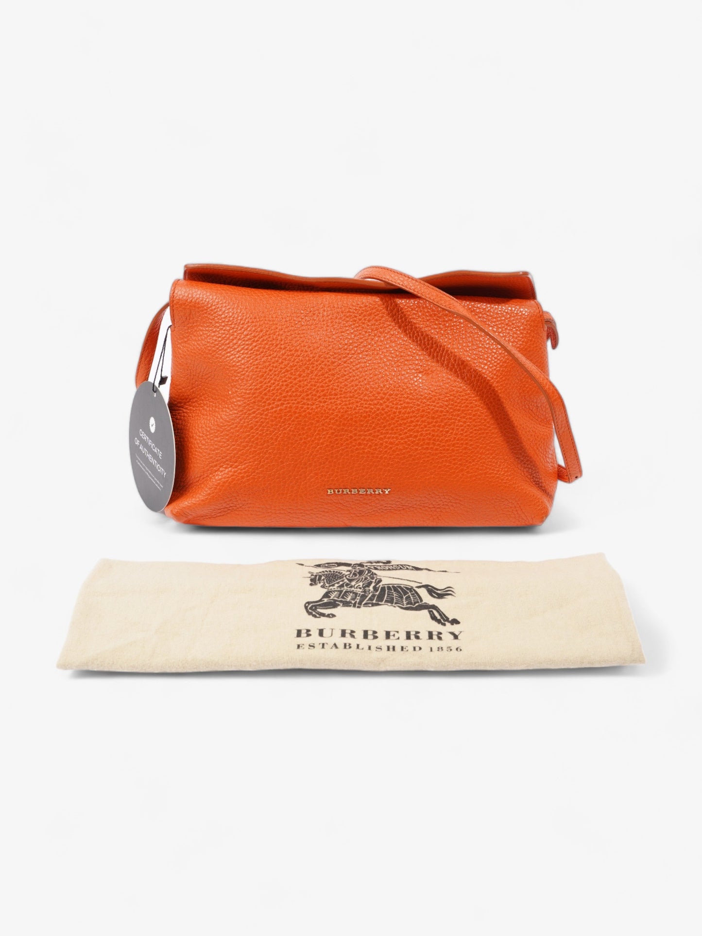 Burberry Clutch Orange Leather