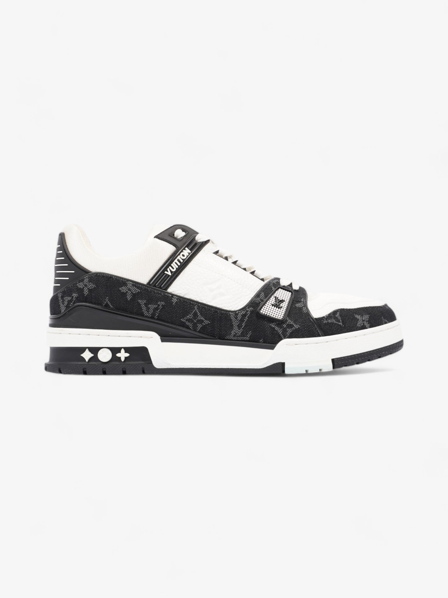 Louis Vuitton LV Sneakers White / Black Leather EU 43.5 UK 9.5