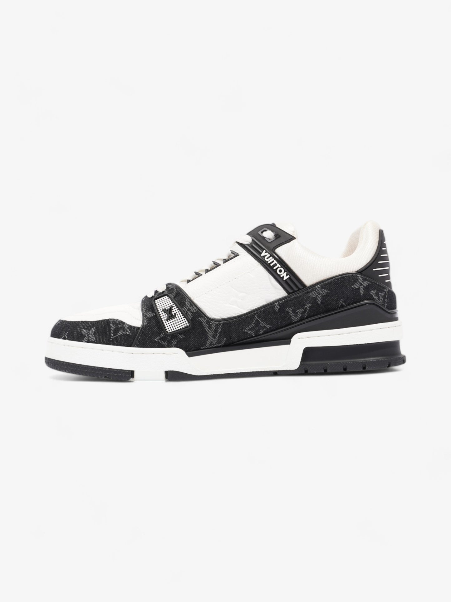 Louis Vuitton LV Sneakers White / Black Leather EU 43.5 UK 9.5