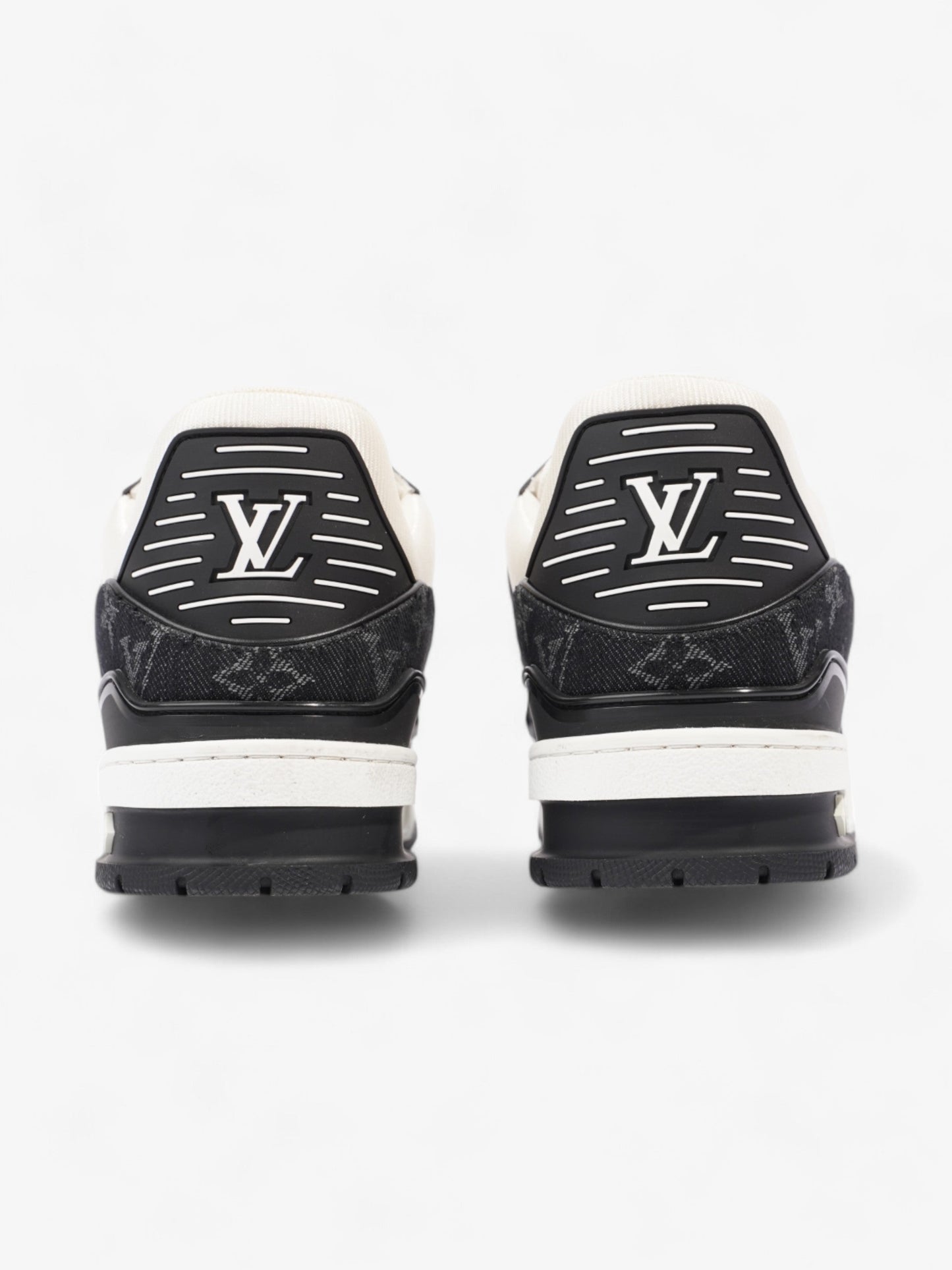 Louis Vuitton LV Sneakers White / Black Leather EU 43.5 UK 9.5