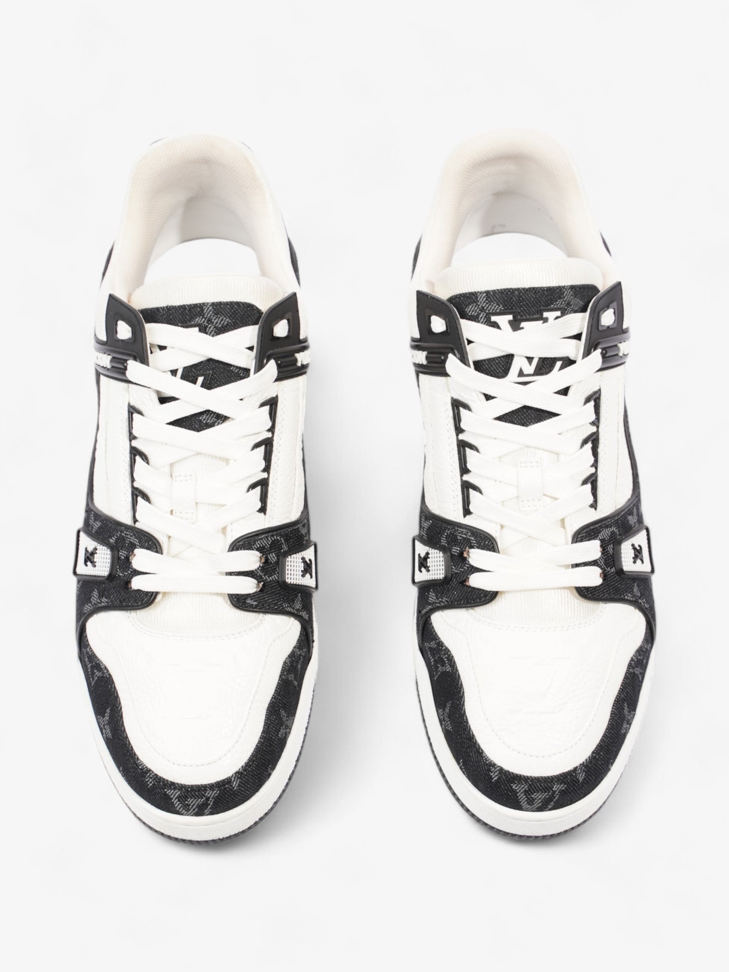 Louis Vuitton LV Sneakers White / Black Leather EU 43.5 UK 9.5