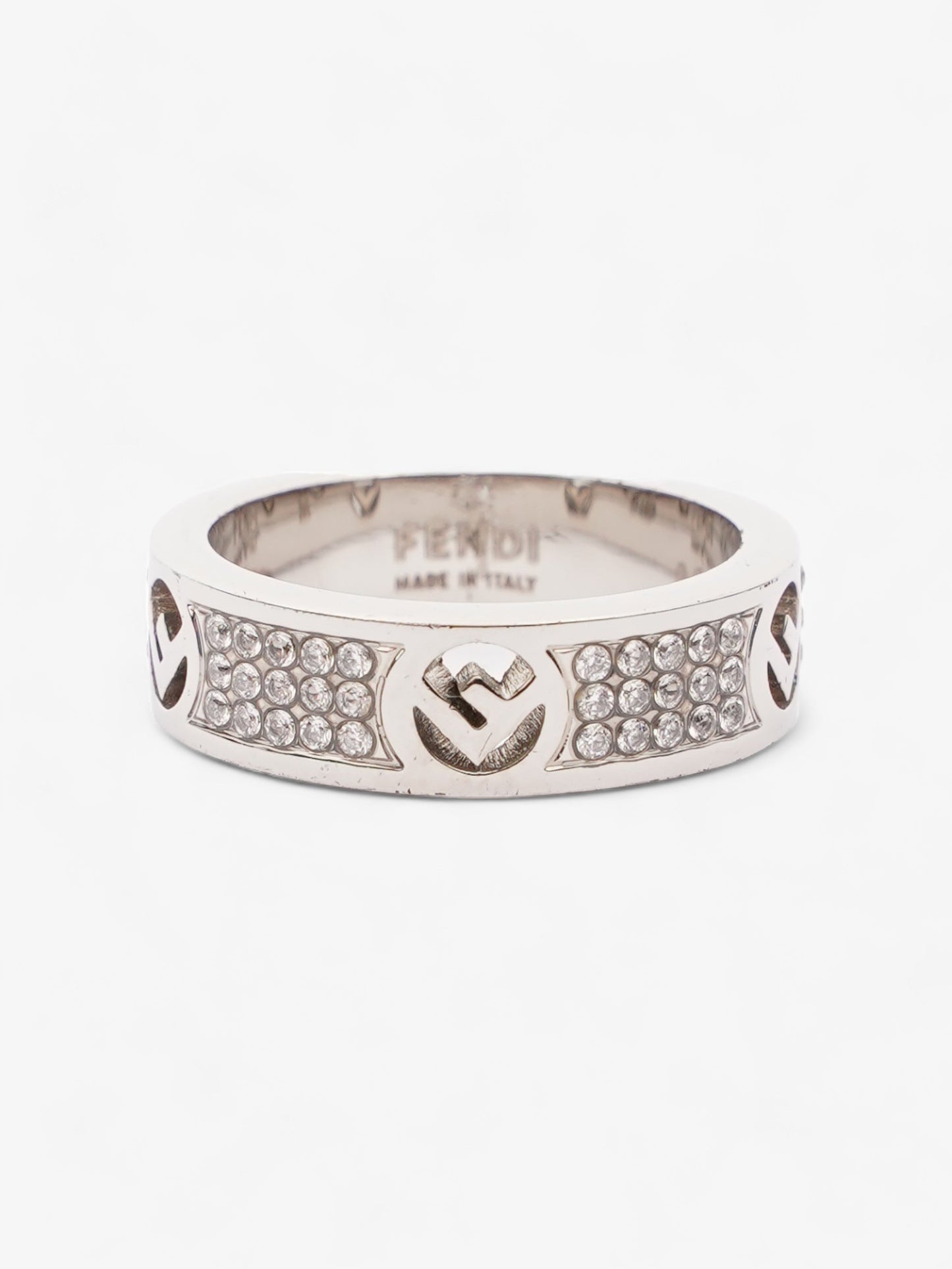 Fendi F is Fendi Ring Silver Base Metal Medium (54mm)