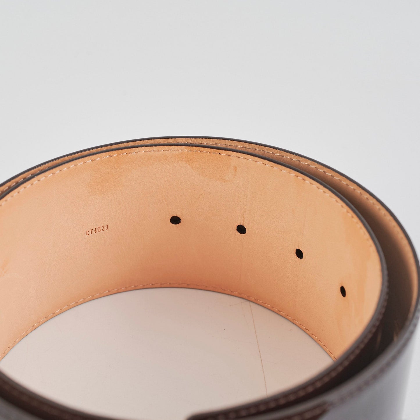 Louis Vuitton Patent Belt Amarate 75cm