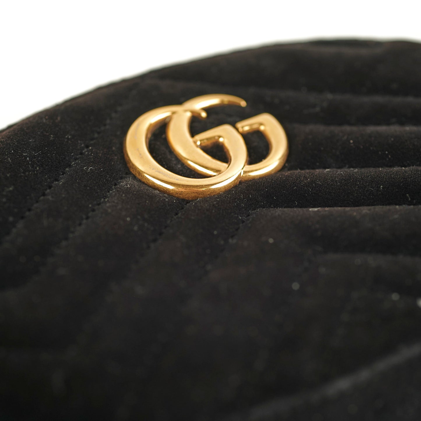 Gucci Marmont Black Velvet Belt Bag