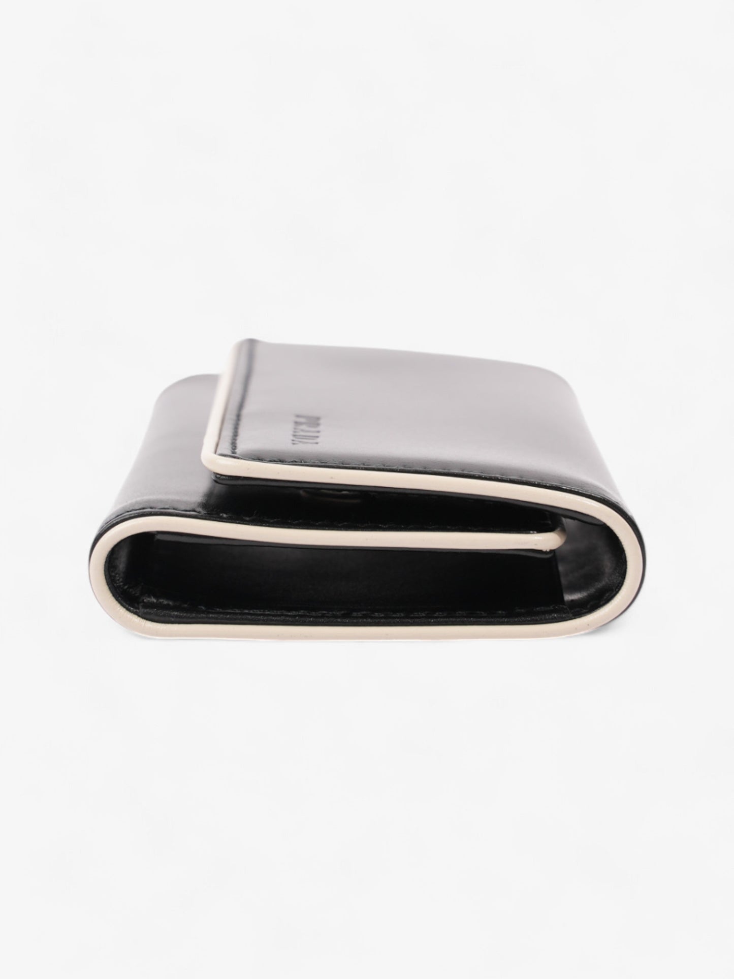 Prada Key Pouch Black / Cream Leather