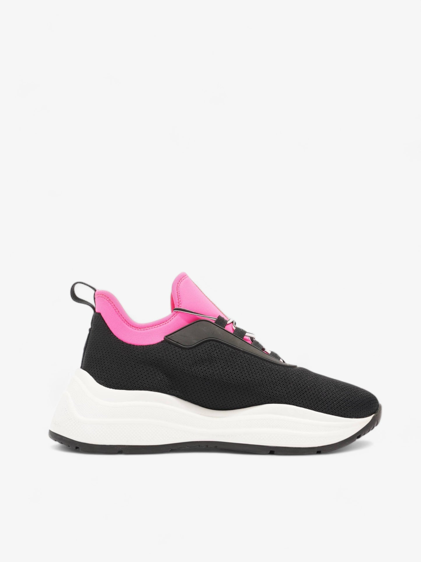 Prada Neoprene Sneakers Black / Pink Neoprene EU 39 UK 6