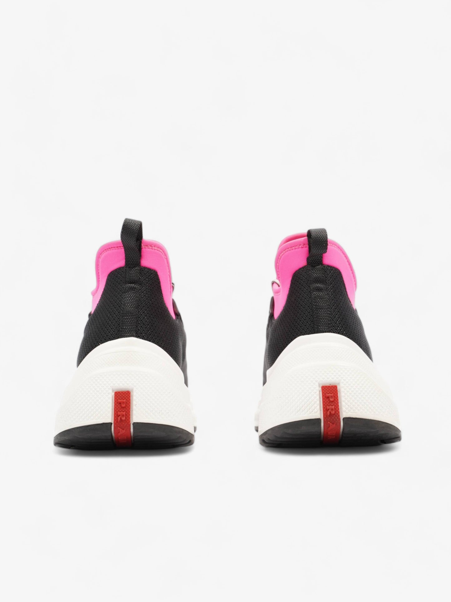 Prada Neoprene Sneakers Black / Pink Neoprene EU 39 UK 6