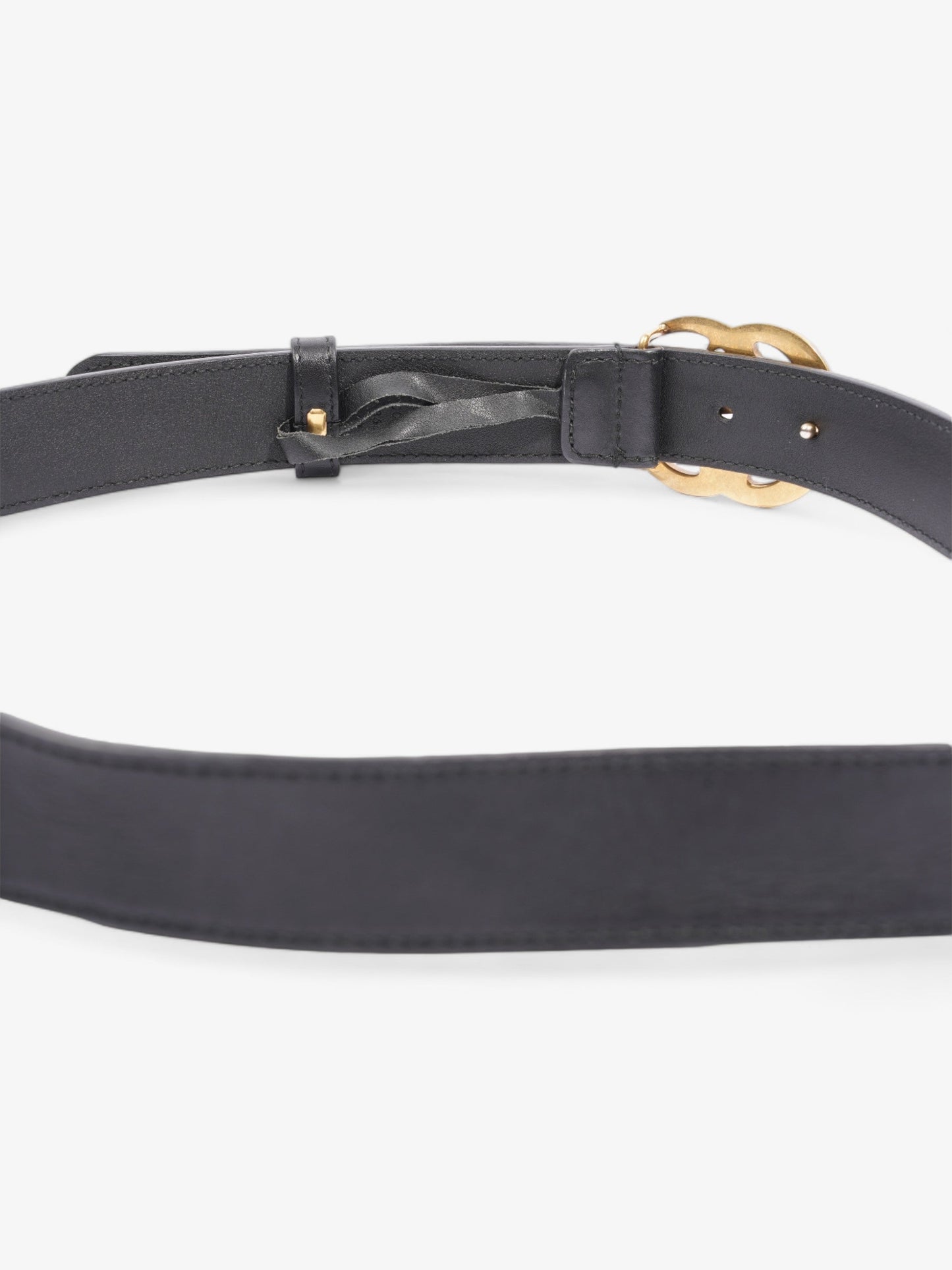 Gucci GG Marmont Wide Belt Black Leather 90cm / 36"
