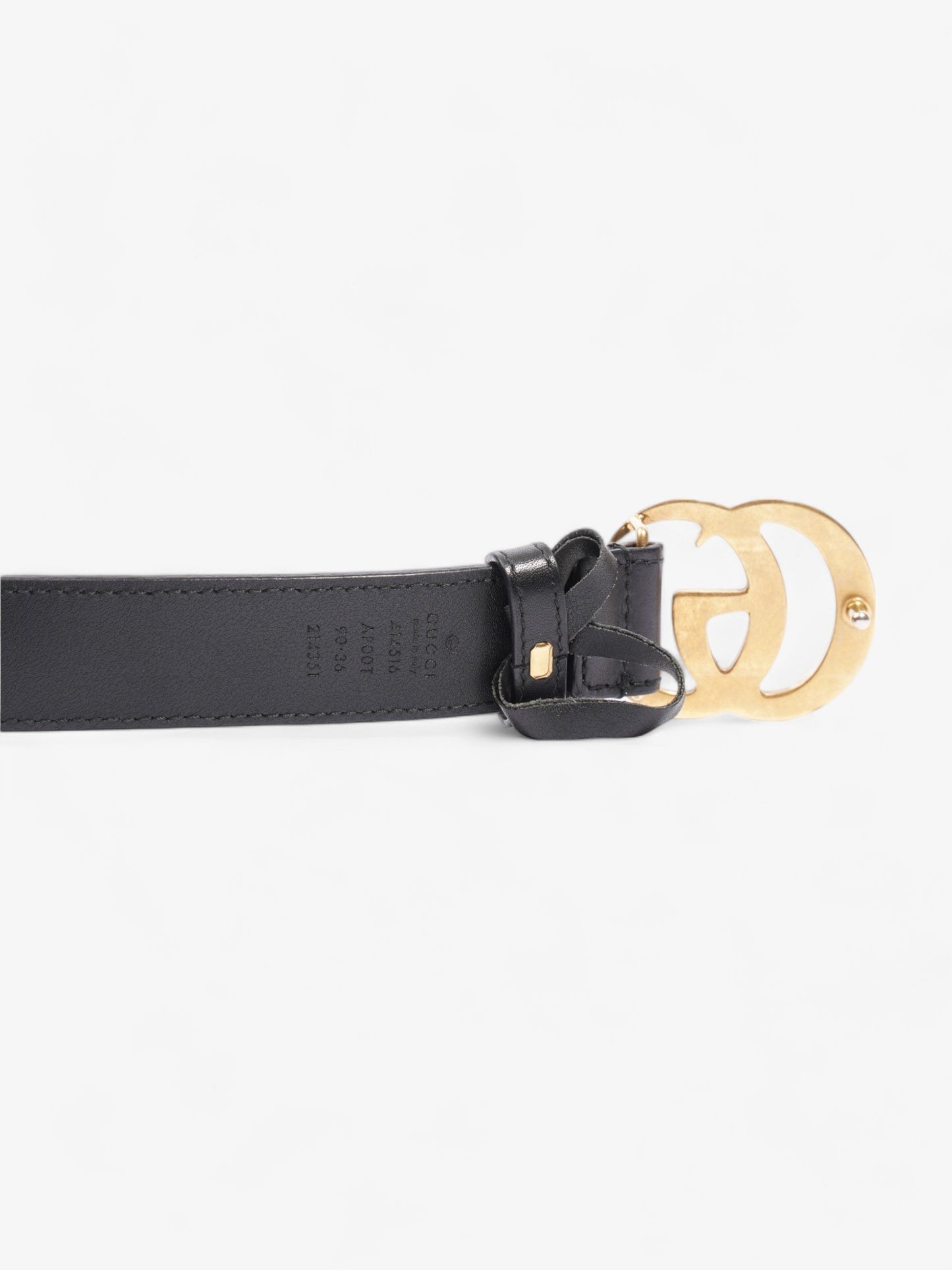 Gucci GG Marmont Wide Belt Black Leather 90cm / 36"