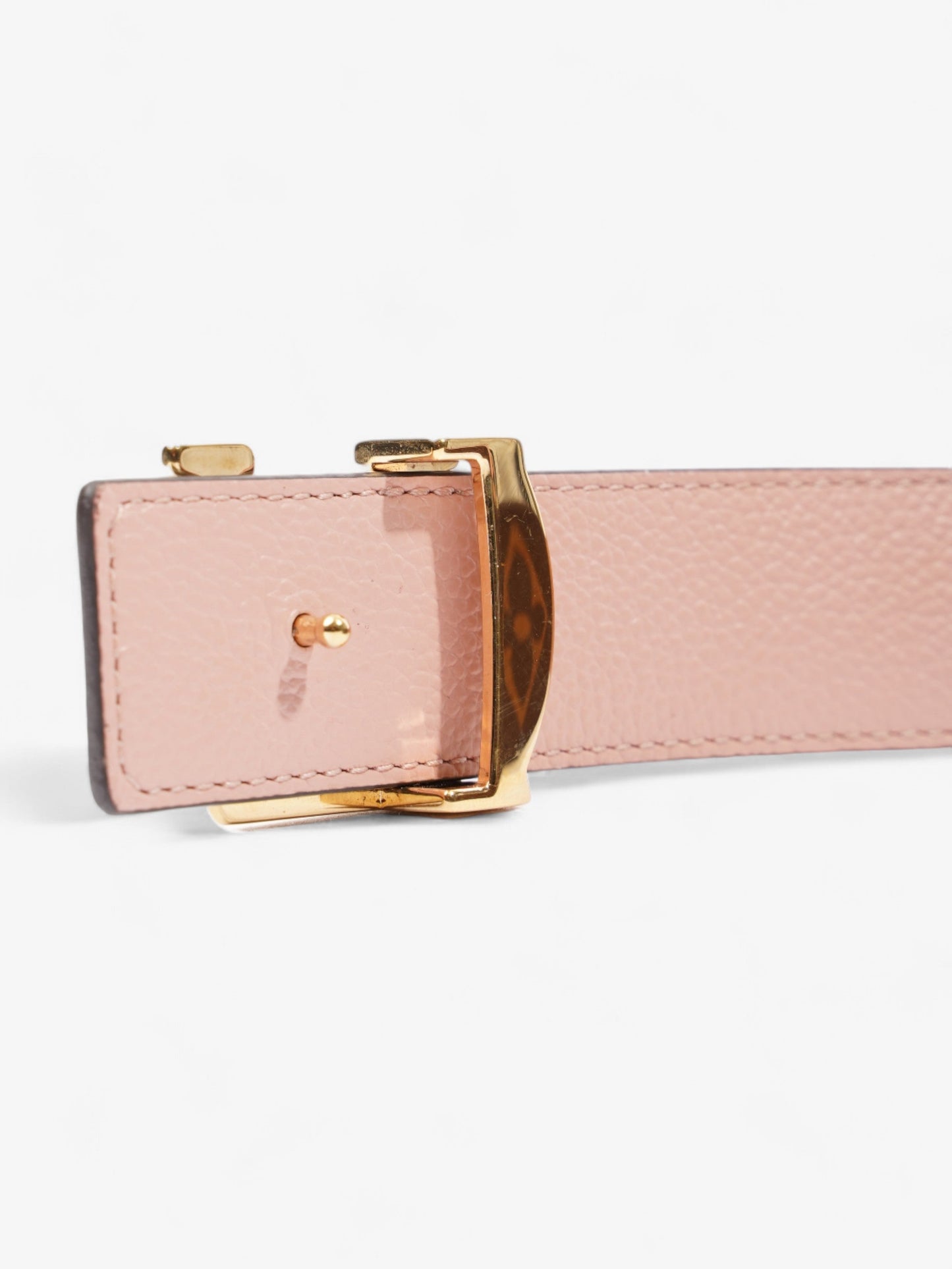 Louis Vuitton LV Initiales Reversible Belt Monogram / Rose Ballerine Coated Canvas 85cm / 34"