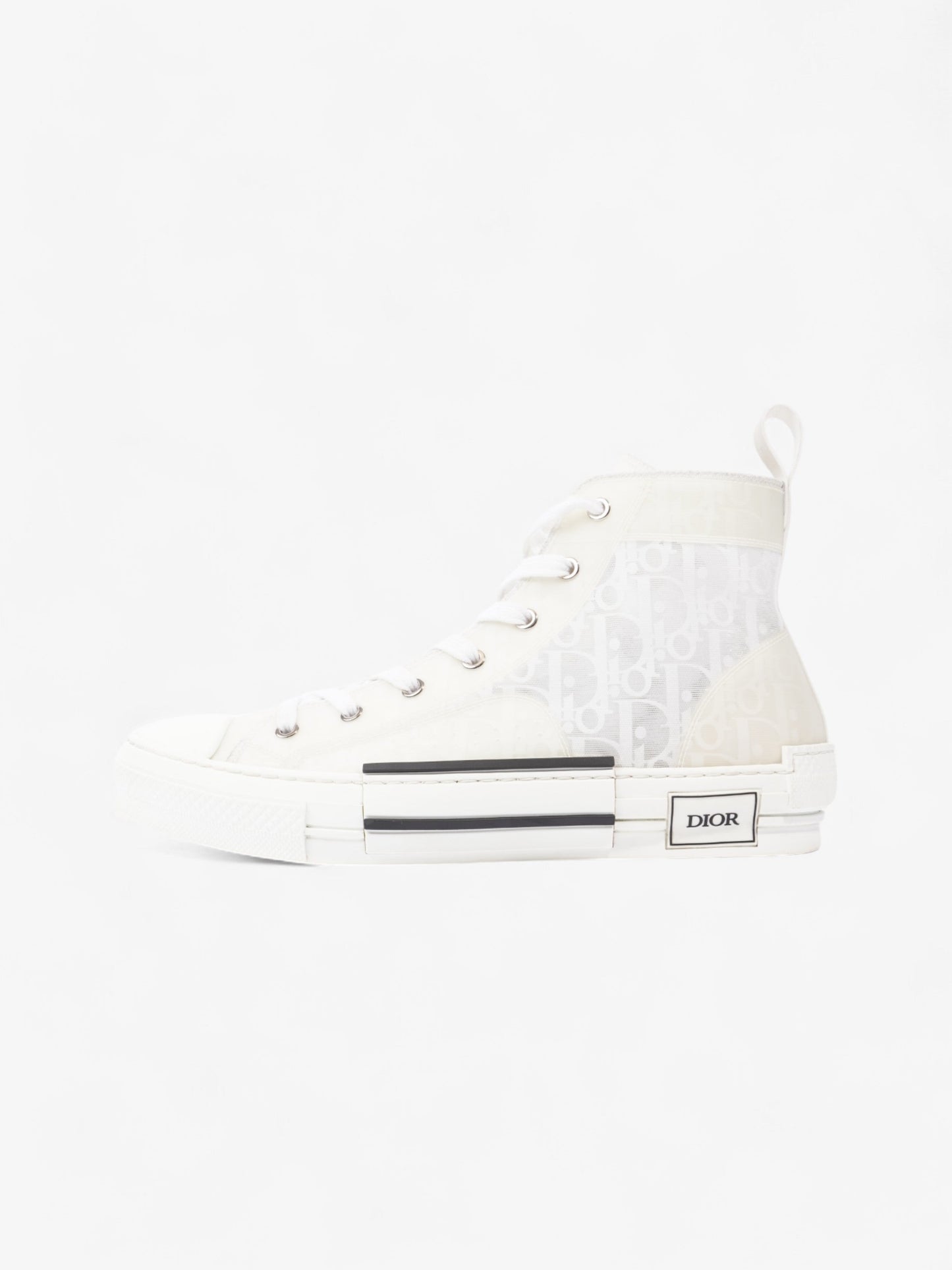 Christian Dior B23 High Top White Canvas EU 43.5 UK 9.5