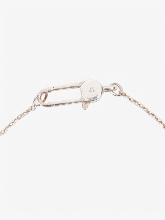 Gucci Trademark Heart Bracelet Silver Silver Sterling 17
