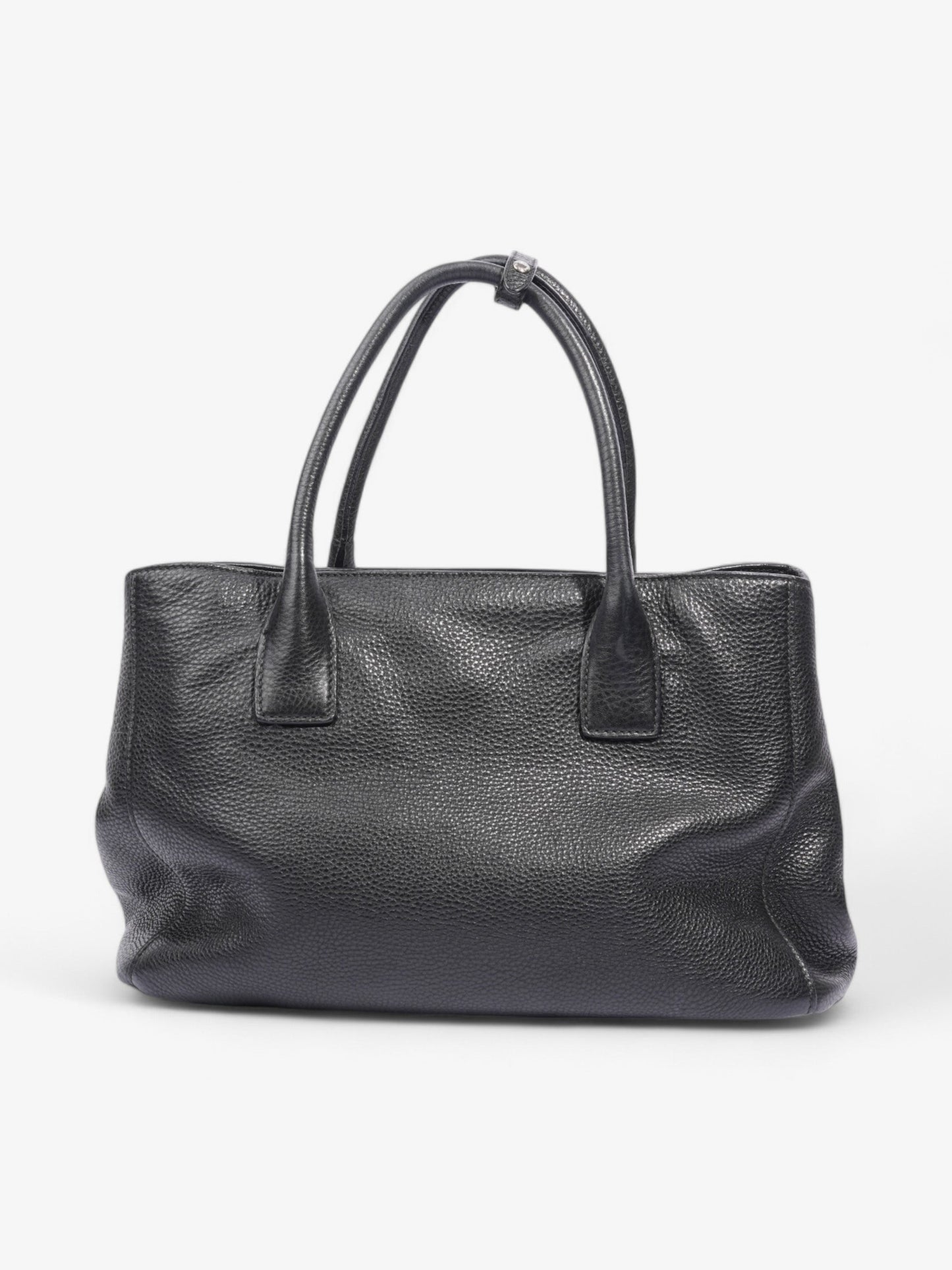 Prada Vitello Daino Tote Black Saffiano Leather