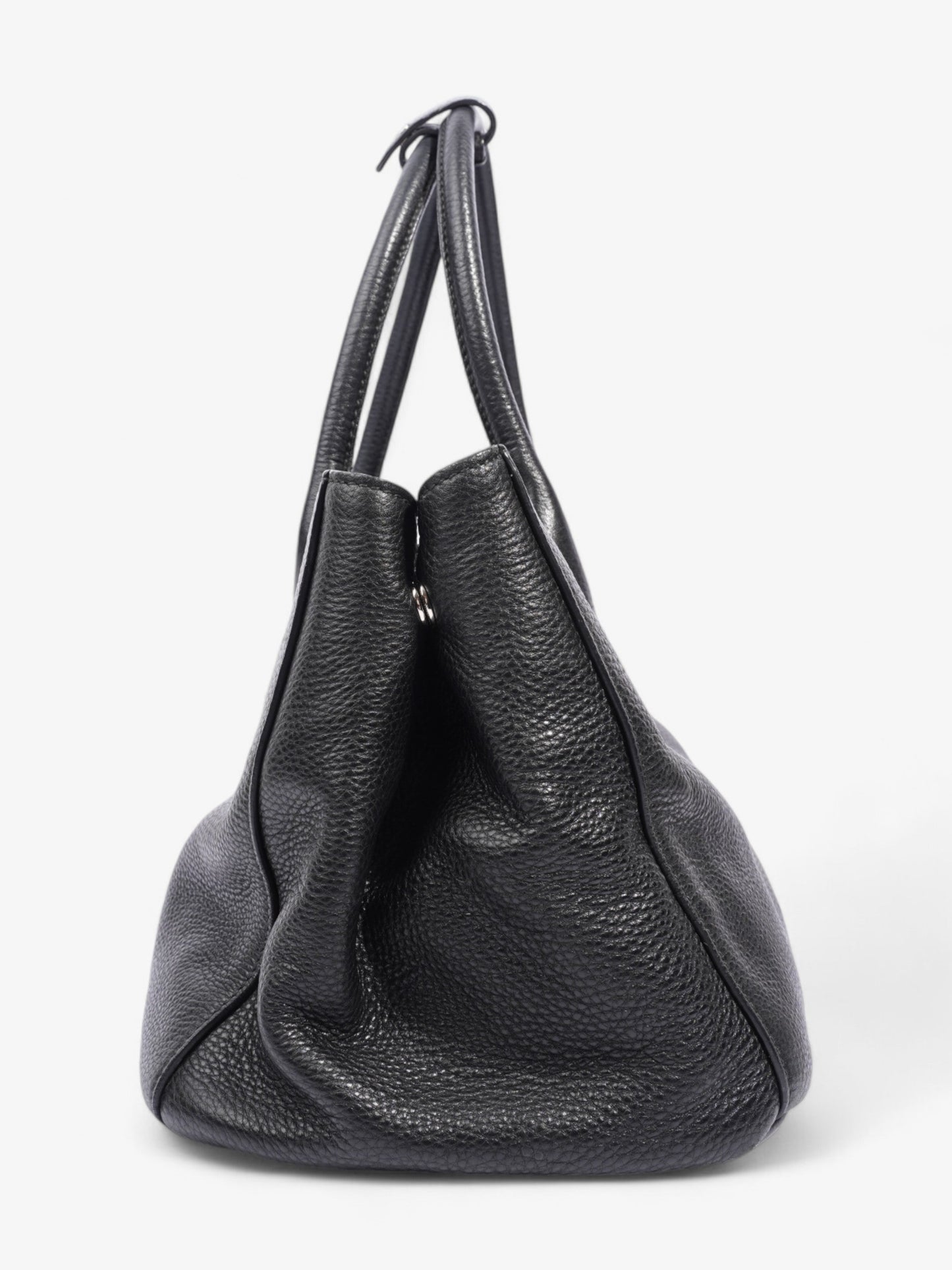 Prada Vitello Daino Tote Black Saffiano Leather