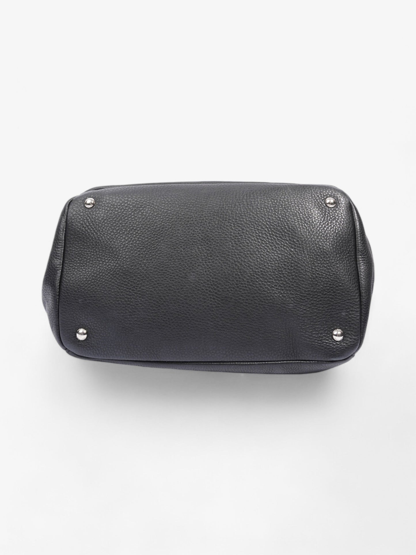 Prada Vitello Daino Tote Black Saffiano Leather