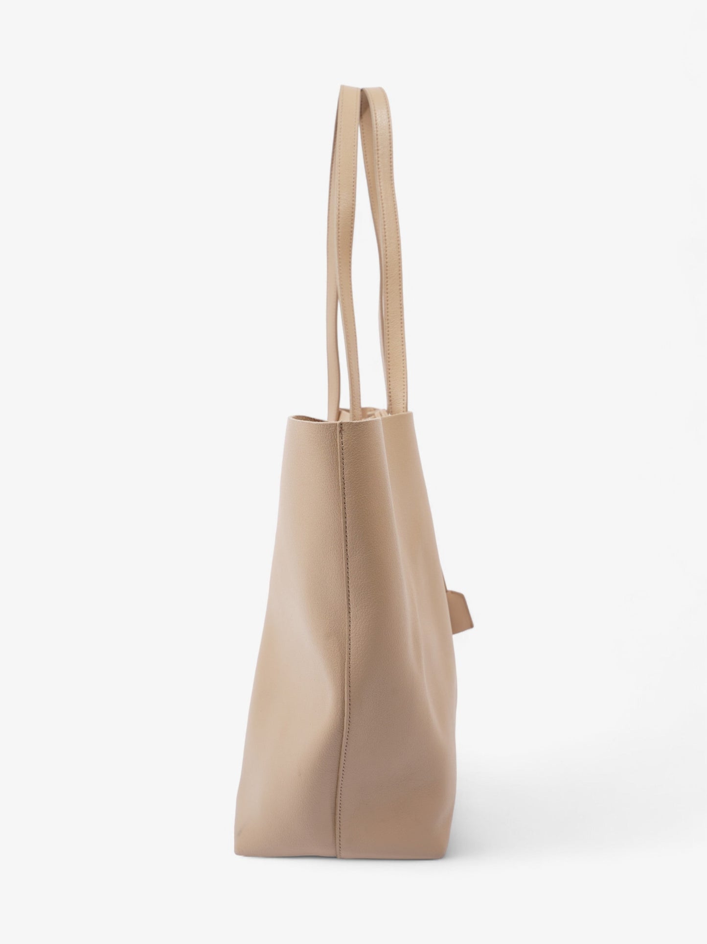 Saint Laurent Shopping Tote Beige Calfskin Leather