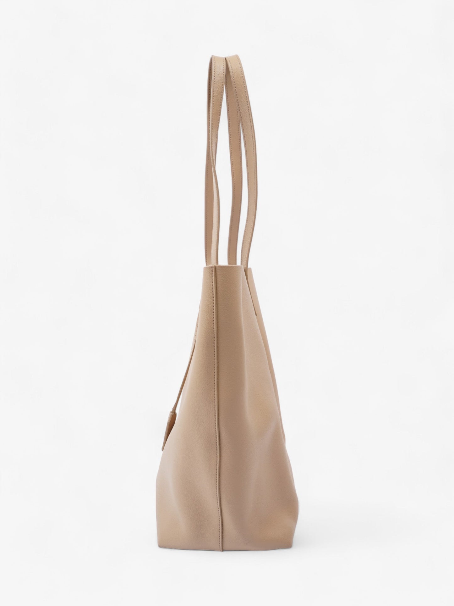 Saint Laurent Shopping Tote Beige Calfskin Leather