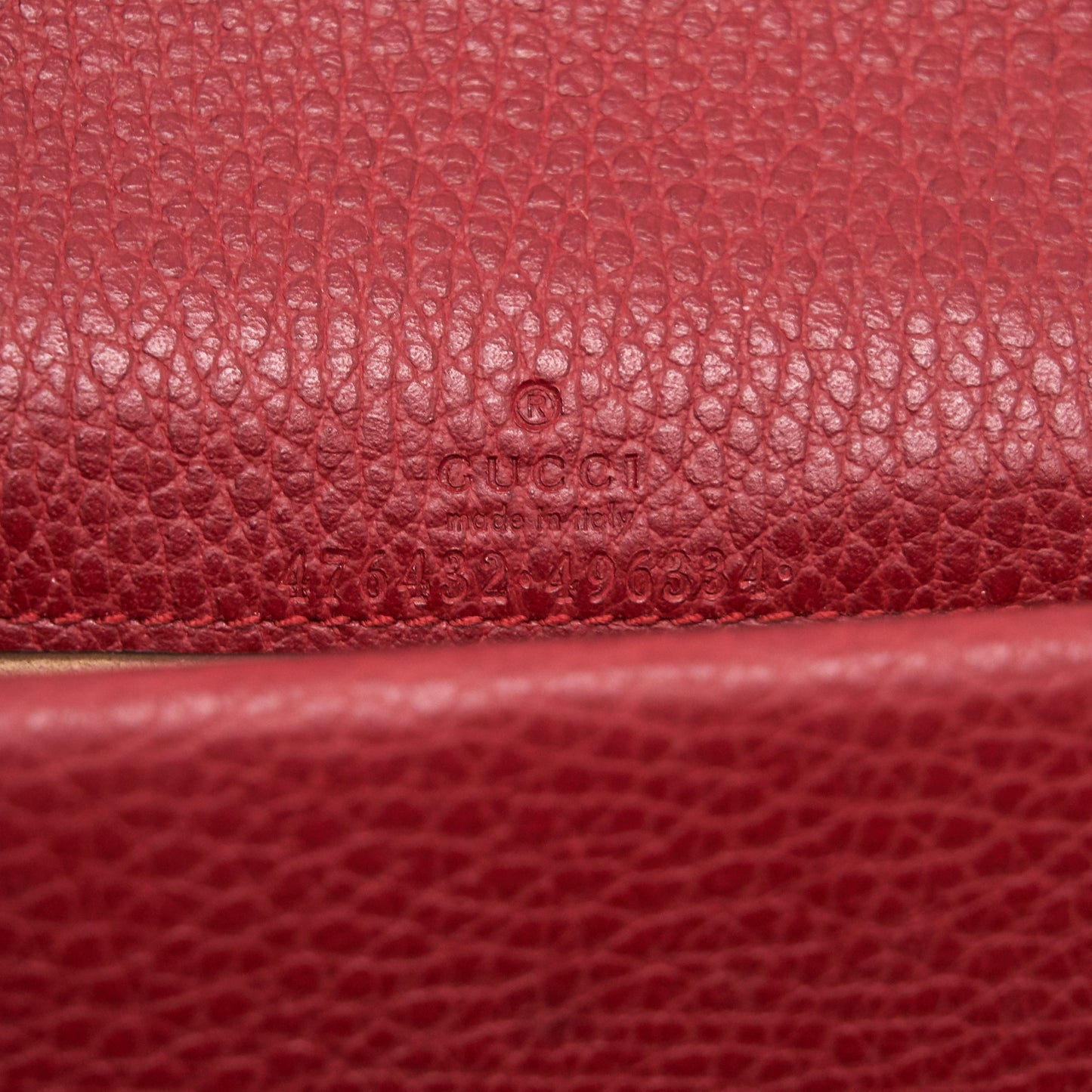 Gucci Dionysus Leather Super Mini Red