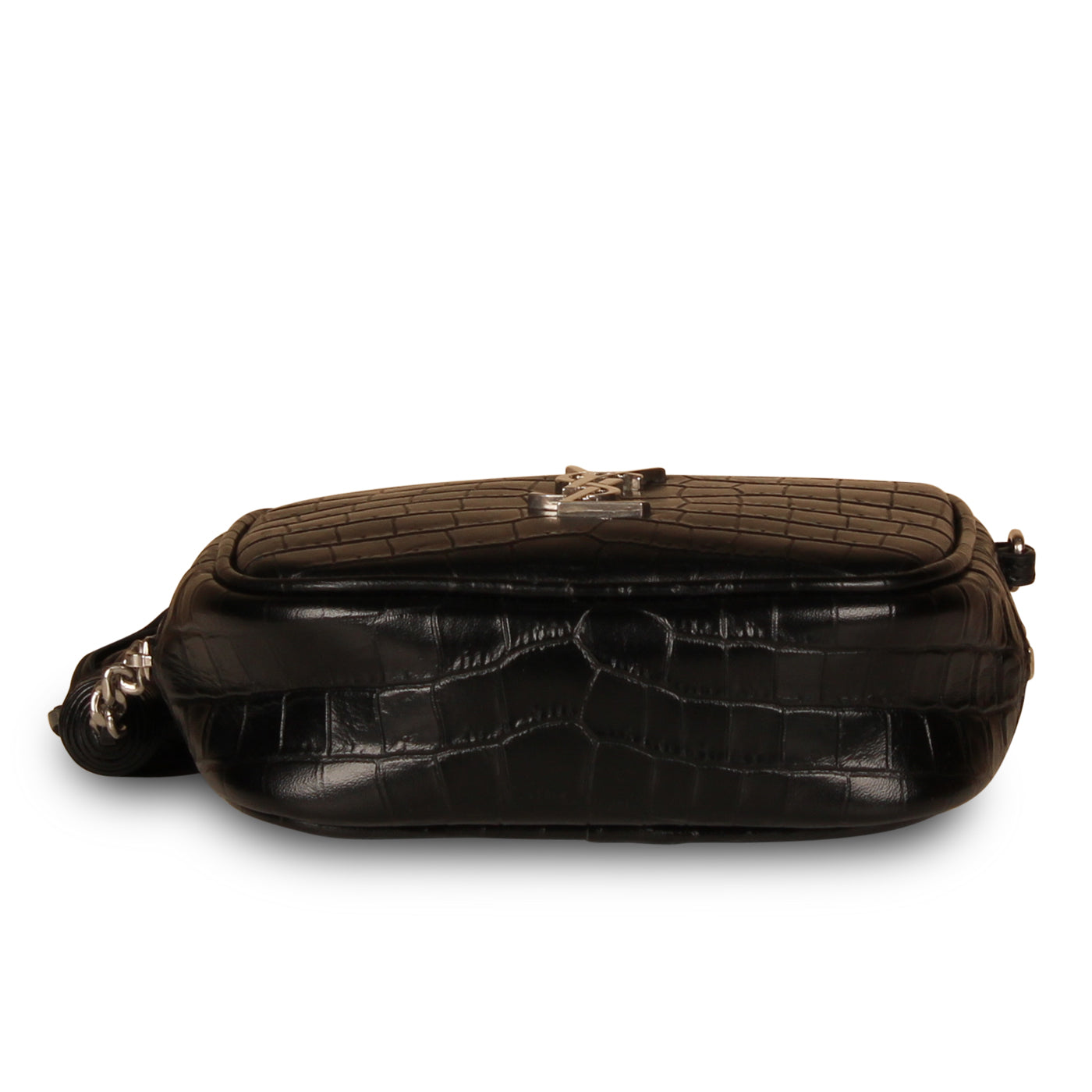 Saint Laurent Small Lou Camera Bag- Croc Embossed